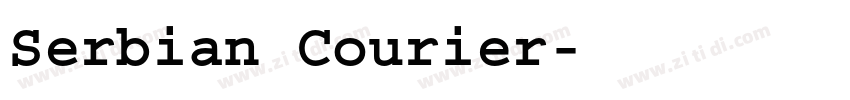 Serbian Courier字体转换